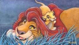Lion King Art Lion King Art Father and Son